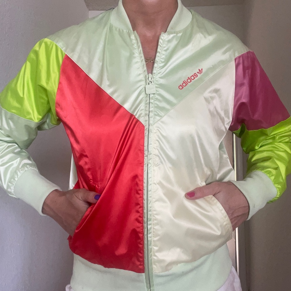Vintage Adidas Colorblock Jacket. Size S.
